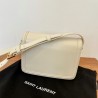 Saint Laurent Solferino Small Bag In White Calfskin 423