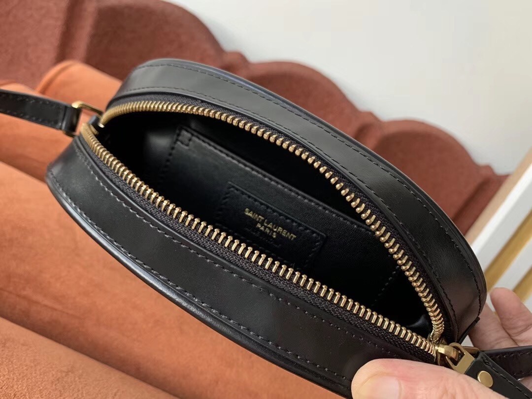 Saint Laurent LE 61 Camera Bag In Black Leather 305