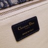 Dior Dioraddict Flap Bag In Blue Oblique Canvas 470