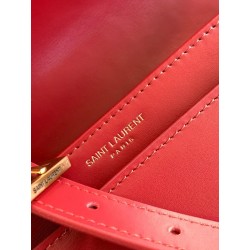 Saint Laurent Solferino Small Bag In Red Calfskin 316
