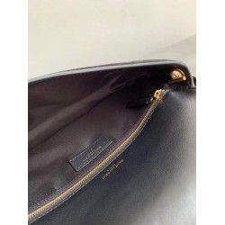 Saint Laurent Kate 99 Shoulder Bag In Black Suede 328