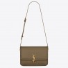 Saint Laurent Solferino Medium Bag In Khaki Calfskin 461