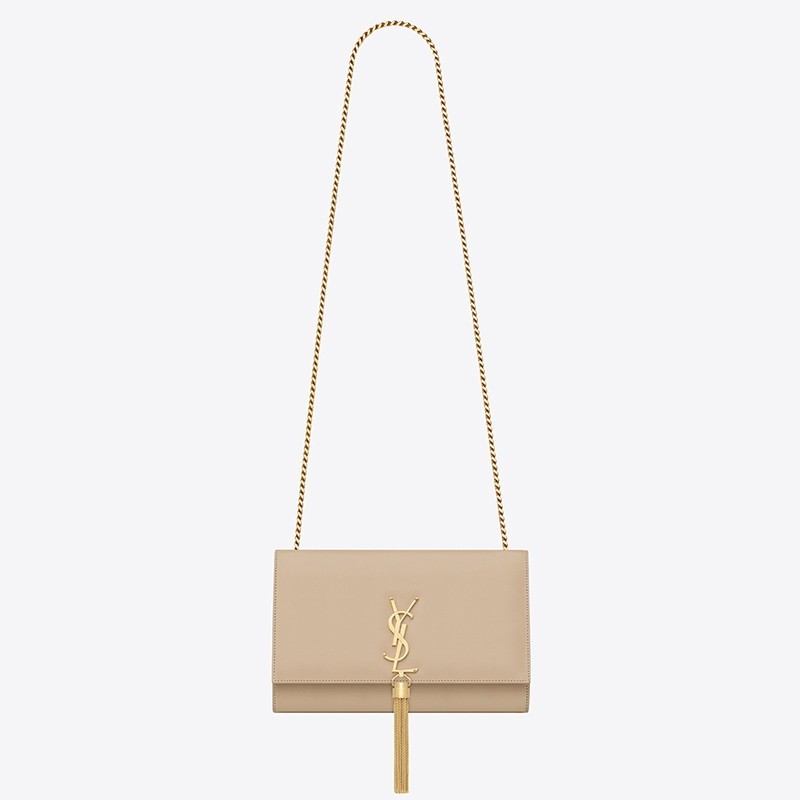 Saint Laurent Medium Kate Bag With Tassel In Powder Smooth Leather 476