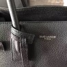 Saint Laurent Baby Sac de Jour Souple Bag In Black Grained Leather 525
