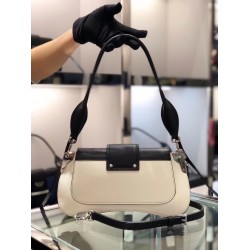 Prada Sidonie Shoulder Bag In Black/White Leather 931