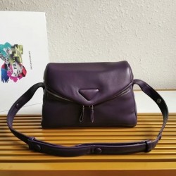 Prada Signaux Bag In Violet Padded Nappa Leather 265