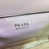 Prada Monochrome Flap Bag In White Saffiano Leather 280