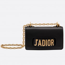 Dior Black Mini J'Adior Calfskin Flap Bag 999