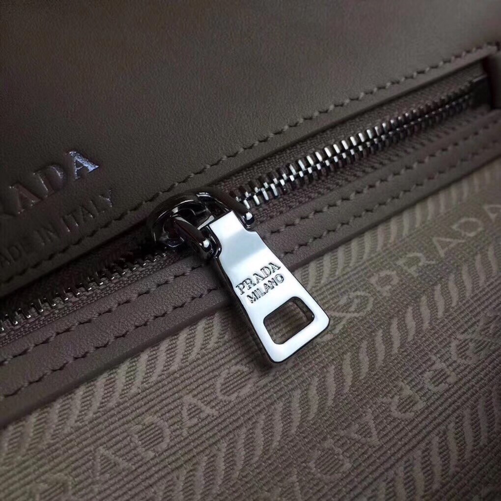 Prada Diagramme Flap Bag In Grey Calfskin 719
