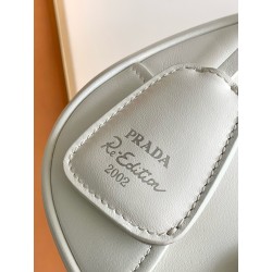 Prada Moon Bag in White Padded Nappa Leather 068