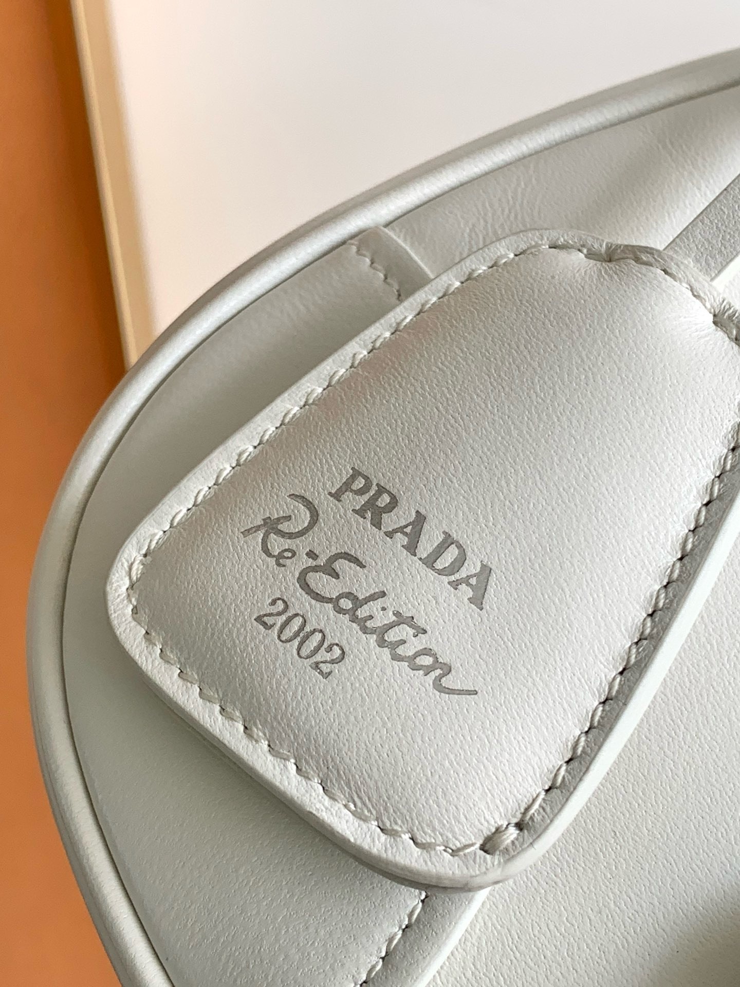 Prada Moon Bag in White Padded Nappa Leather 068