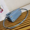 Prada Mini Galleria Bag In Light Blue Saffiano Leather 088