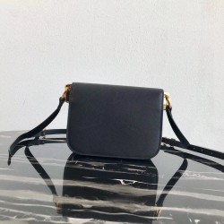 Prada Embleme Bag In Black Saffiano Leather  165