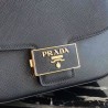 Prada Embleme Bag In Black Saffiano Leather  165