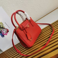 Prada Mini Galleria Bag In Red Saffiano Leather 203