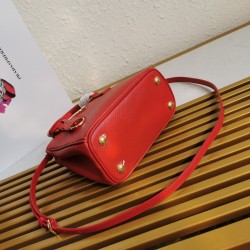 Prada Mini Galleria Bag In Red Saffiano Leather 203