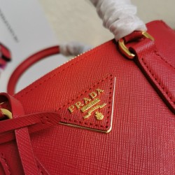 Prada Mini Galleria Bag In Red Saffiano Leather 203