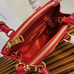 Prada Mini Galleria Bag In Red Saffiano Leather 203