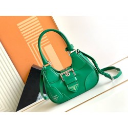 Prada Moon Bag in Green Padded Nappa Leather 211