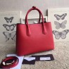 Prada Red Saffiano Double Medium Bag 236