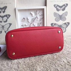 Prada Red Saffiano Double Medium Bag 236