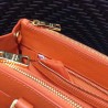 Prada Small Galleria Bag In Orange Saffiano Leather 261