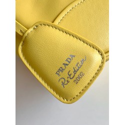 Prada Moon Bag in Yellow Padded Nappa Leather 400