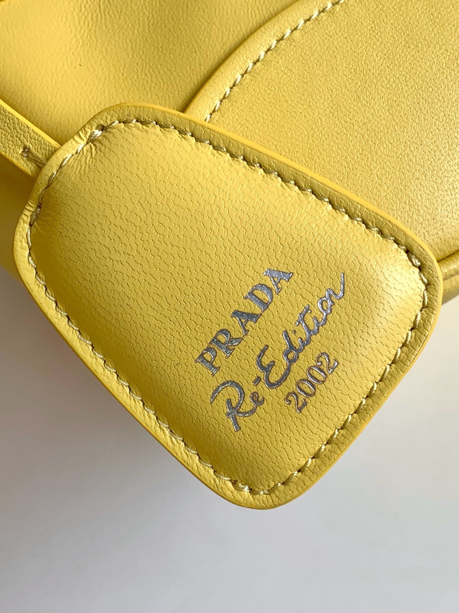 Prada Moon Bag in Yellow Padded Nappa Leather 400