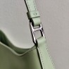 Prada Cleo Small Shoulder Bag In Aqua Brushed Leather 987