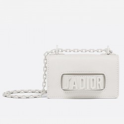 Dior Mini J'Adior Bag In White Ultra Matte Calfskin 997