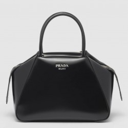 Prada Supernova Small Handbag In Black Brushed Leather 023