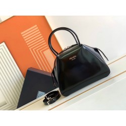 Prada Supernova Small Handbag In Black Brushed Leather 023