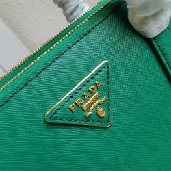 Prada Small Galleria Bag In Mango Saffiano Leather 947