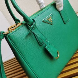 Prada Small Galleria Bag In Mango Saffiano Leather 947