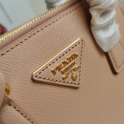 Prada Mini Galleria Bag In Powder Pink Saffiano Leather 971