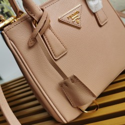 Prada Mini Galleria Bag In Powder Pink Saffiano Leather 971