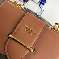 Prada Sidonie Shoulder Bag In Brown Calfskin 999