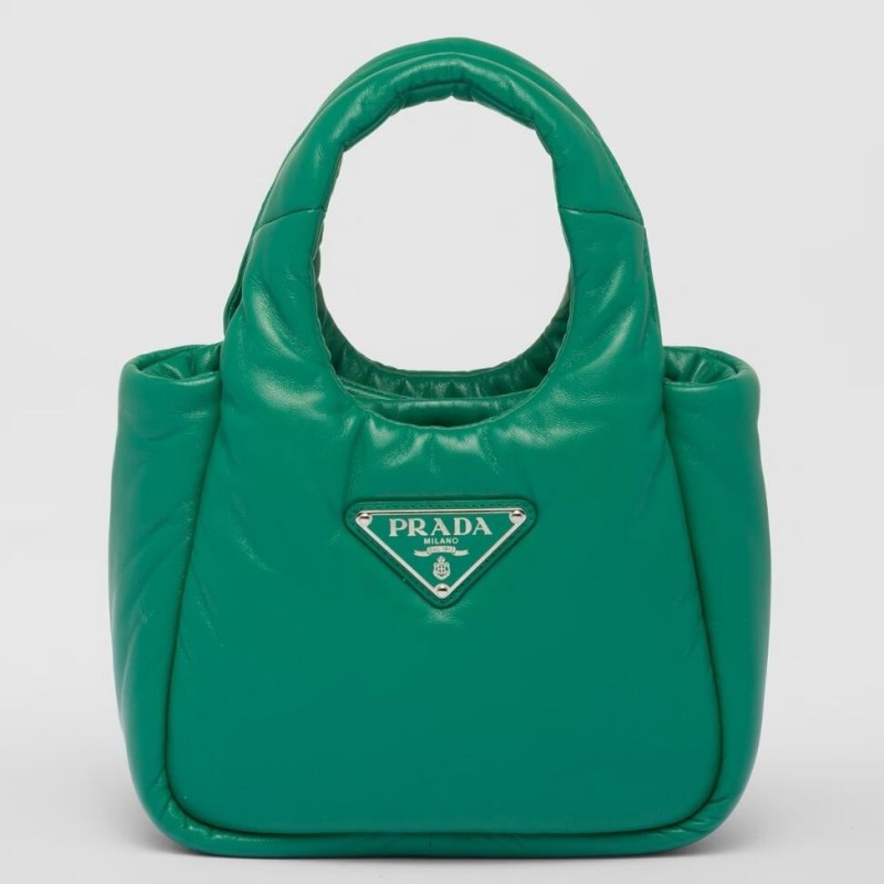 Prada Small Top-handle Bag in Green Nappa Leather 847