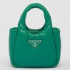 Prada Small Top-handle Bag in Green Nappa Leather 847