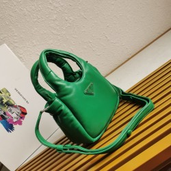 Prada Small Top-handle Bag in Green Nappa Leather 847