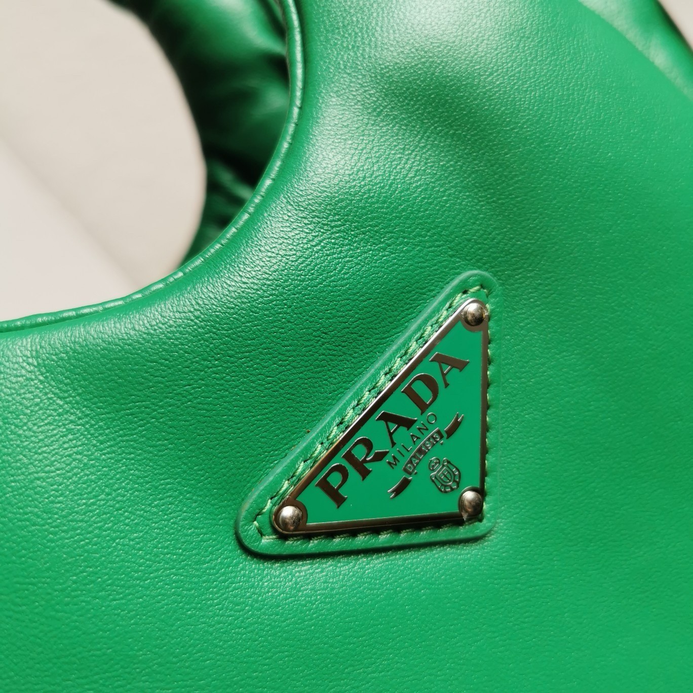 Prada Small Top-handle Bag in Green Nappa Leather 847