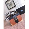 Prada Cahier Shoulder Bag In Brown/Black Leather 866