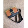 Prada Cahier Shoulder Bag In Brown/Black Leather 866