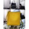 Prada Yellow Saffiano North South Double Medium Bag 247