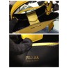 Prada Yellow Saffiano North South Double Medium Bag 247