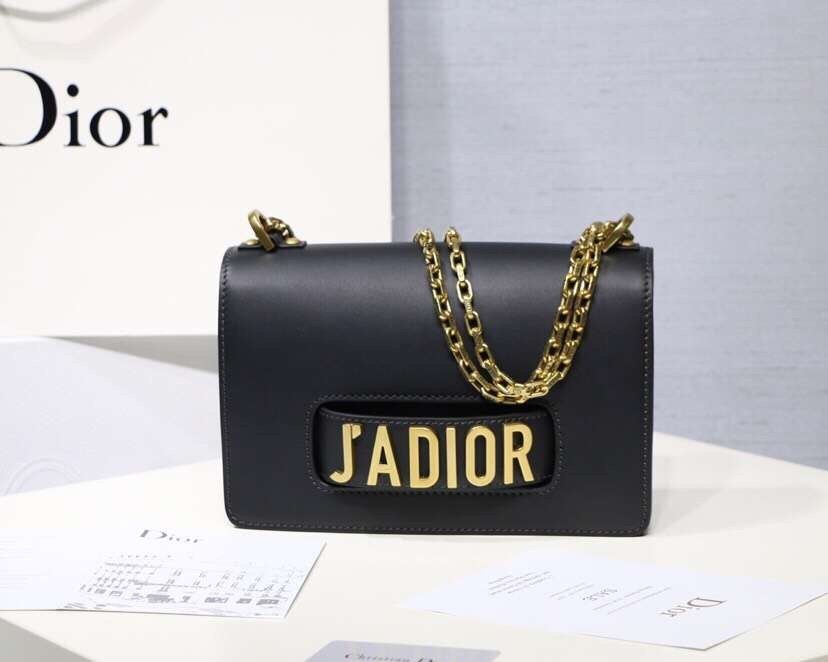 Dior Black J'Adior Calfskin Flap Bag 032