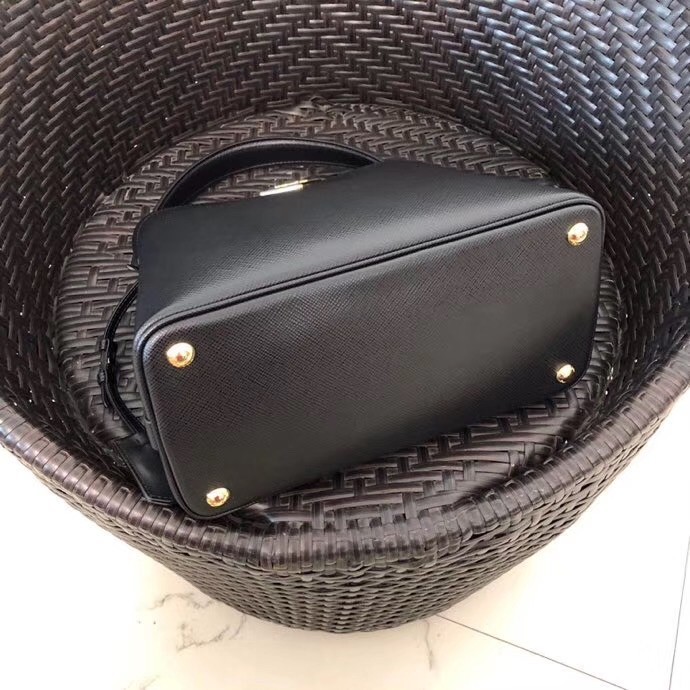 Prada Matinee Mini Bag In Black Saffiano Leather 504