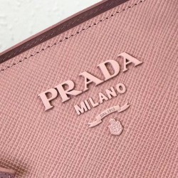 Prada Monochrome Bag In Nude Saffiano Leather 518