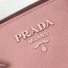 Prada Monochrome Bag In Nude Saffiano Leather 518