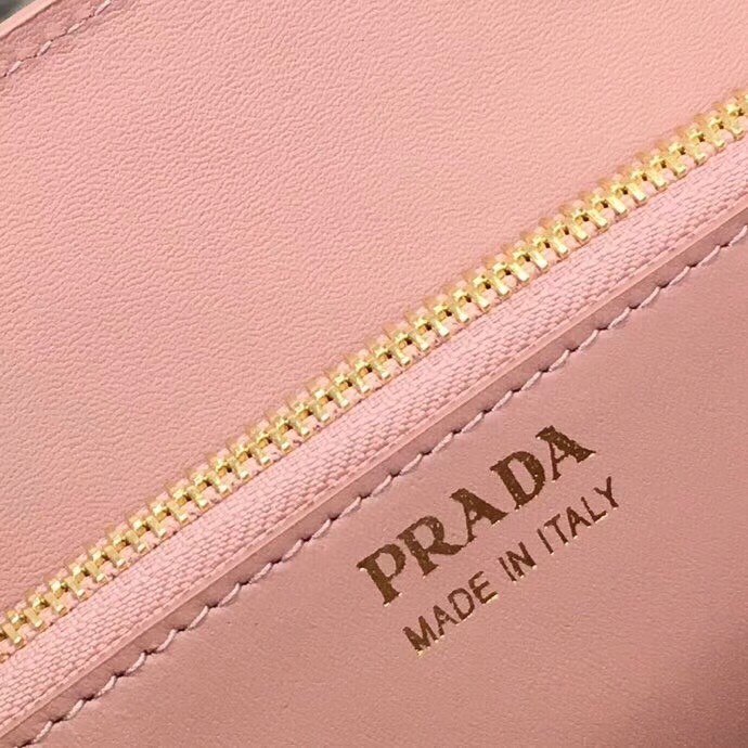 Prada Monochrome Bag In Nude Saffiano Leather 518